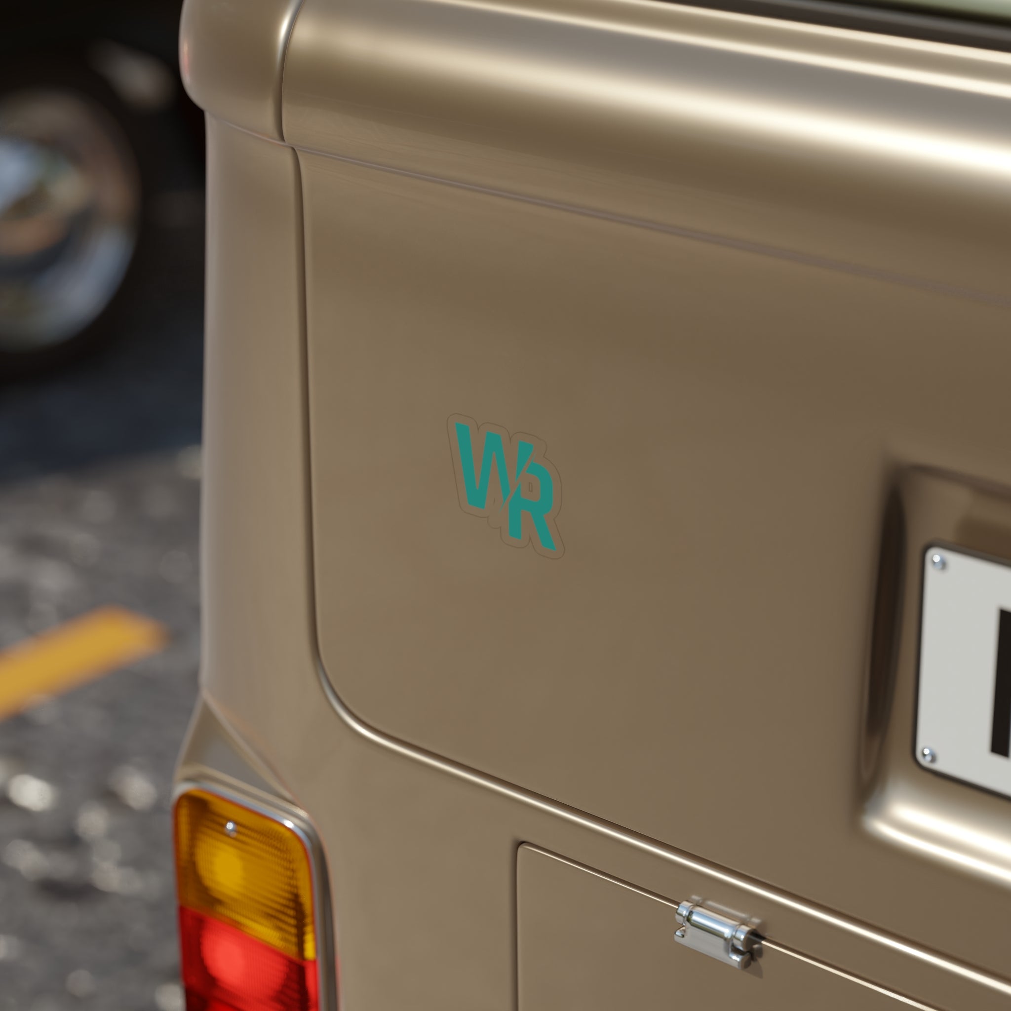 Teal WR Sticker