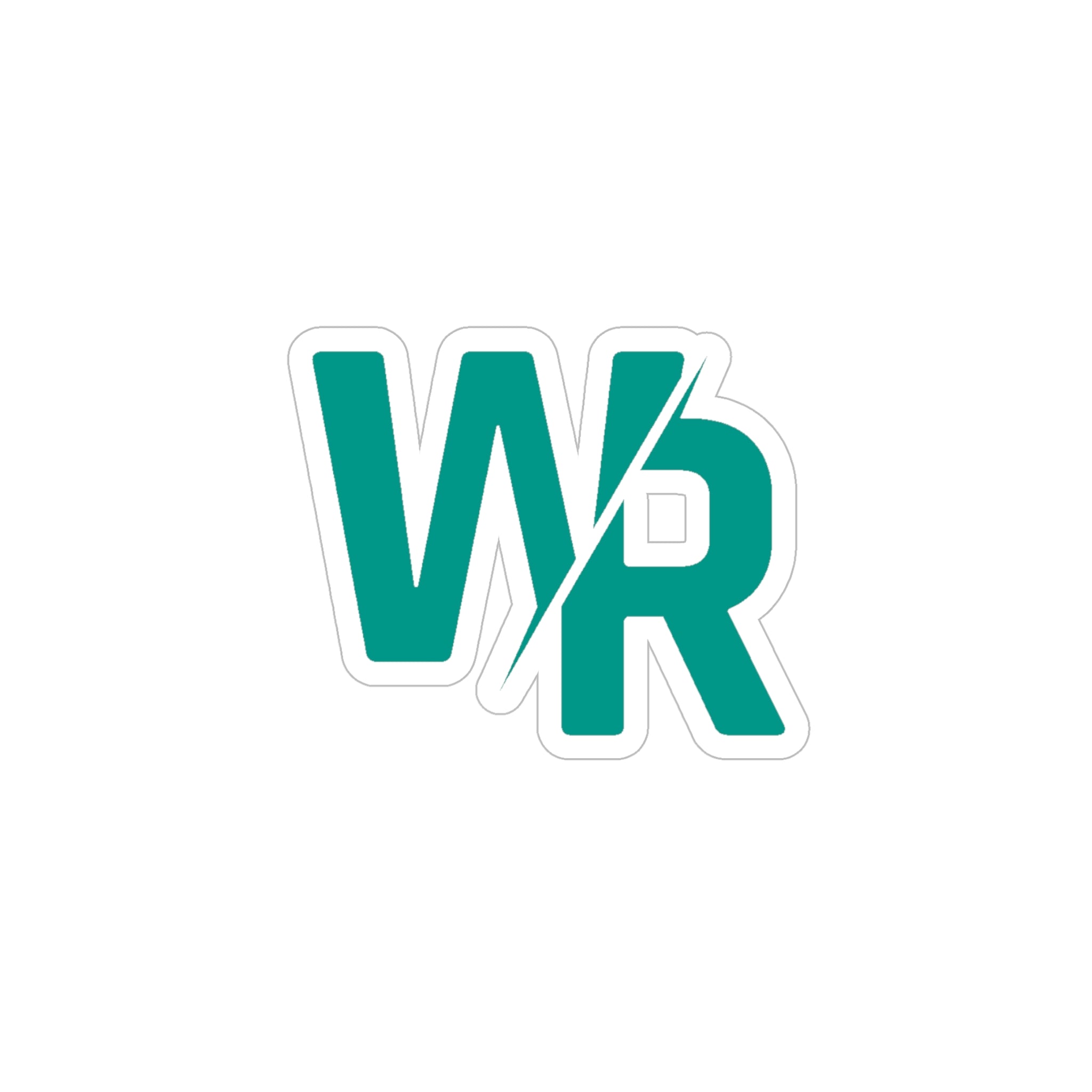 Teal WR Sticker