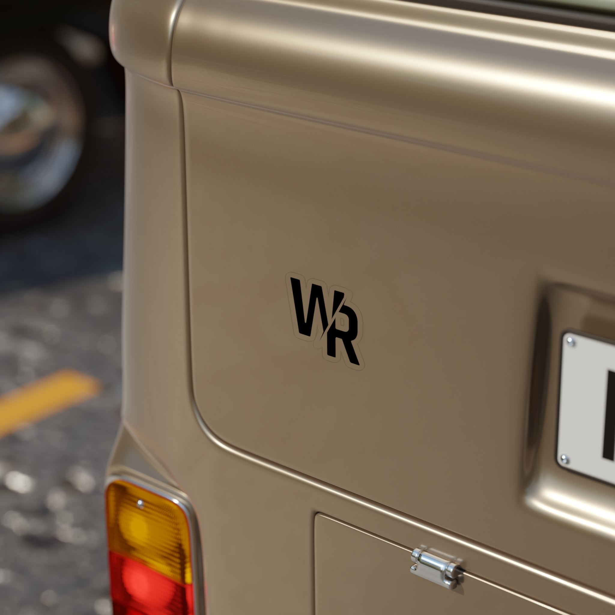 Black WR Sticker