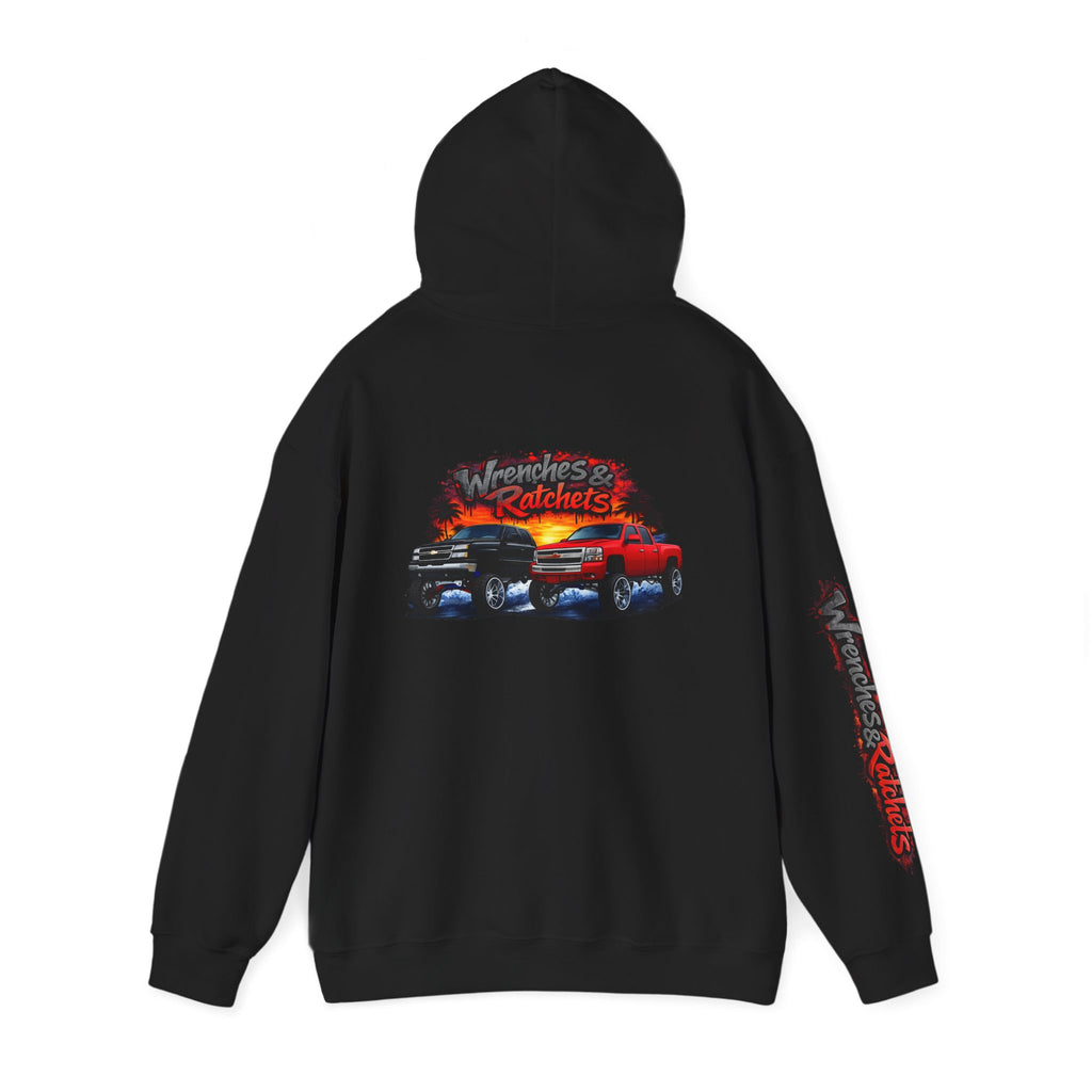 Hooded Sweatshirt Truck Graphic